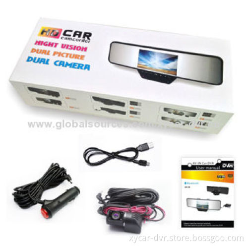 Car black box, 4.3-inch super HD TFT LCD screen, exclusive anti-dazzle design